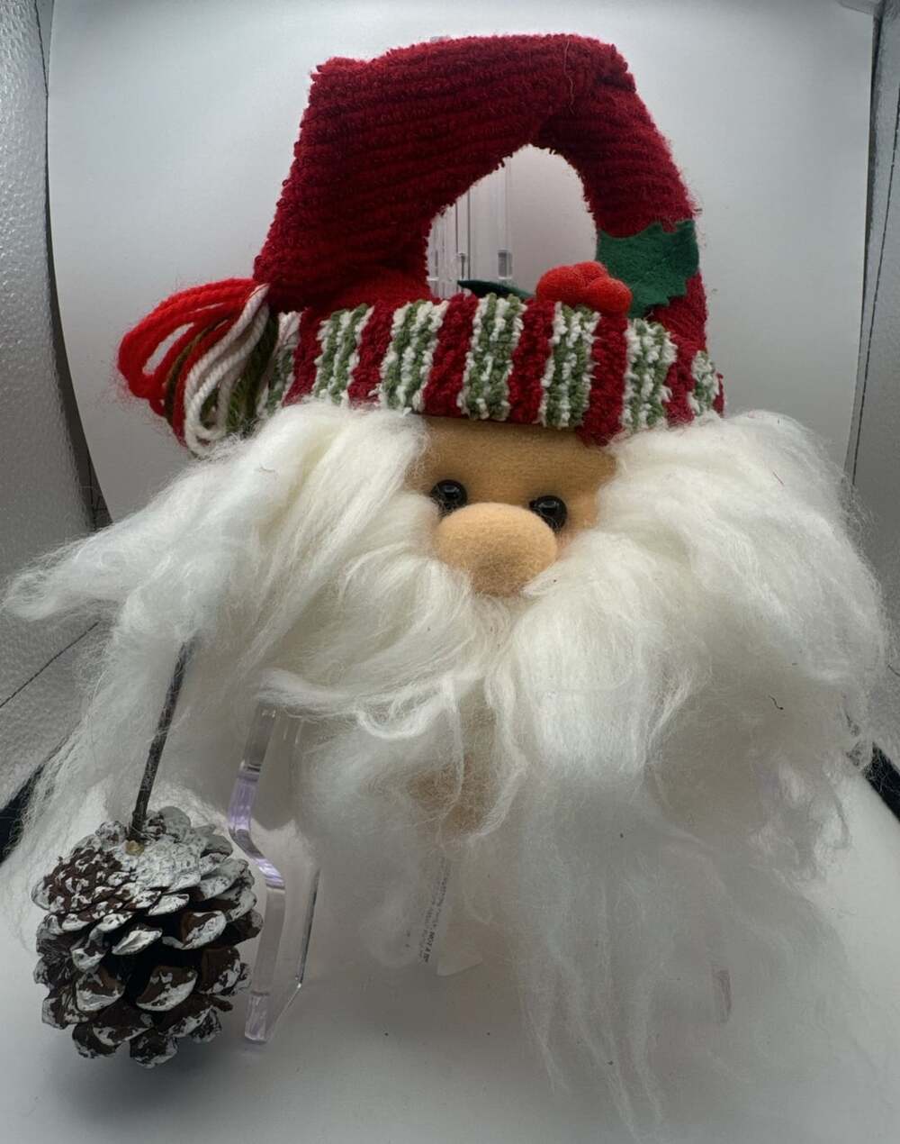 Prima Creations Santa Claus Head Plush Christmas Decor